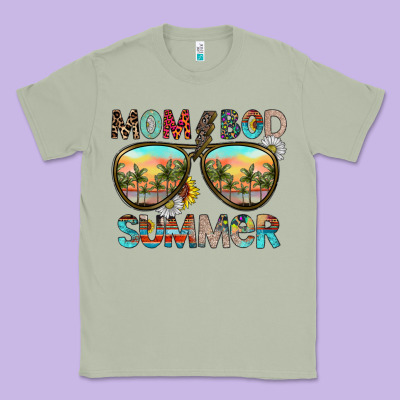 Mom Bad Summer Classic Tee Designed By Cowhidedigitalart