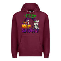 Burgundy Let's Go Ghouls Premium Hoodie - texasbilliewilder