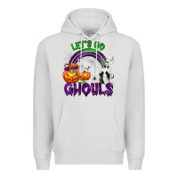 Dove Grey Let's Go Ghouls Premium Hoodie - texasbilliewilder
