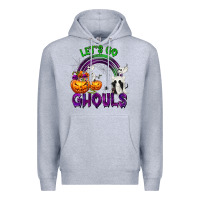 Heather Grey Let's Go Ghouls Premium Hoodie - texasbilliewilder