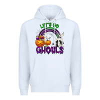White Let's Go Ghouls Premium Hoodie - texasbilliewilder
