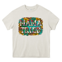 Cream western mama tried with sunflowers and gemstone Heavy Core Tee - texasbilliewilder