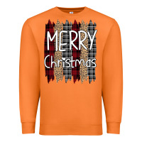 Carrot Merry Christmas Leopard Premium Sweatshirt - Bettercallsaul