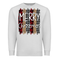 Dove Grey Merry Christmas Leopard Premium Sweatshirt - Bettercallsaul
