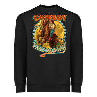 Black cowboy take me away Heavyweight Sweatshirt - NancyCooperArtShop