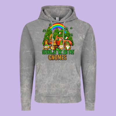 Hangin With My Gnomes With Rainbow Vintage Hoodie Designed By Adodesignshop