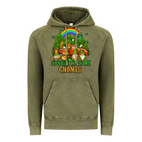Vintage Olive hangin with my gnomes with rainbow Vintage Hoodie - AdoDesignShop