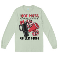 Matcha hot mess always stressed cheer mom Long Sleeve Tee - MaliasSmallBusiness