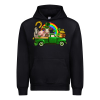 Black St. Patrick's Day farm animals Urban Hoodie - CowGirlArtShop