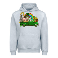 Heather Grey St. Patrick's Day farm animals Urban Hoodie - CowGirlArtShop