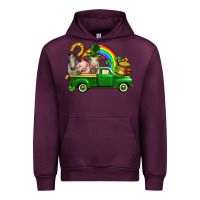 Mauve Wine St. Patrick's Day farm animals Urban Hoodie - CowGirlArtShop