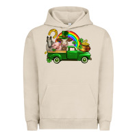 Pigment French Oak St. Patrick's Day farm animals Urban Hoodie - CowGirlArtShop