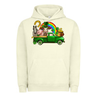 Pigment Pistachio St. Patrick's Day farm animals Urban Hoodie - CowGirlArtShop