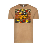Bulldozer Camouflage Tumbler Vintage Tee | Teevron