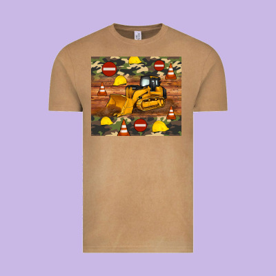 Bulldozer Camouflage Tumbler Vintage Tee Designed By Artiststas