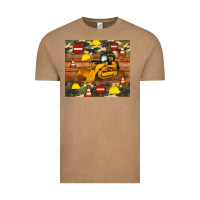 Vintage Coffee bulldozer camouflage tumbler Vintage Tee - Artiststas