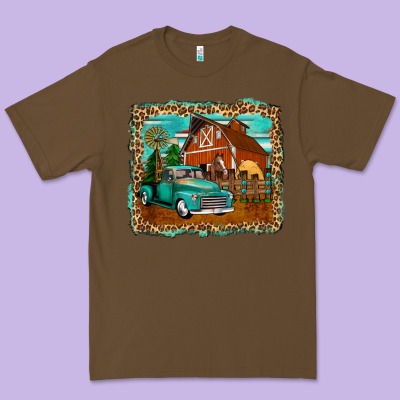 Rustic Country Barn Premium Tee Designed By Zillion Design Studio