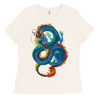 Bone blue dragon Ladies Tee - RanaPortraitStore