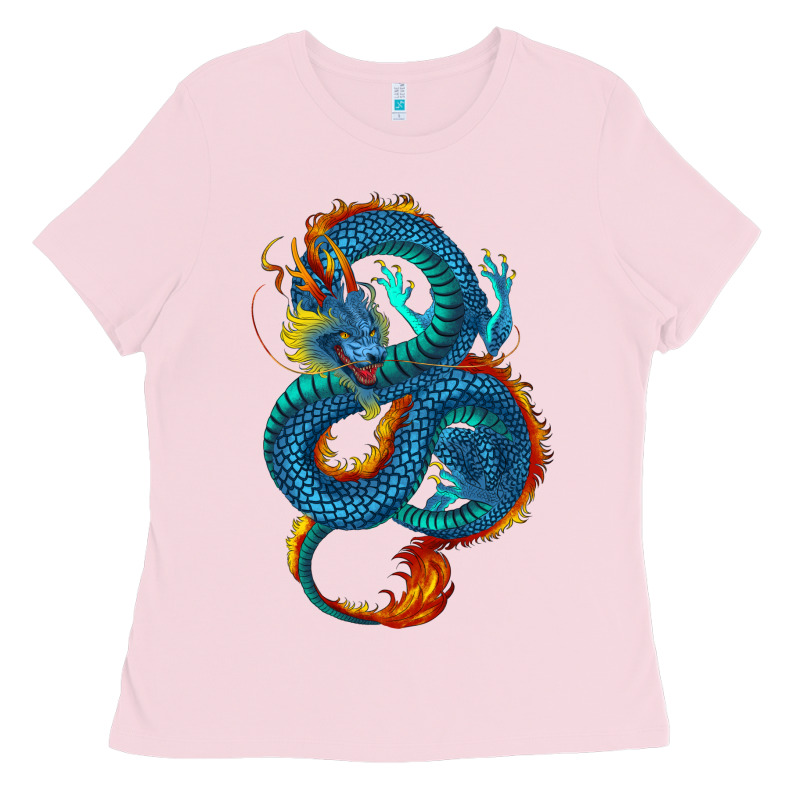 Blue Dragon Ladies Tee by RanaPortraitStore | Teevron