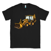 Black Backhoe Loader Truck Classic Tee - LillyAllenDesigns