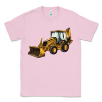 Bubblegum Pink Backhoe Loader Truck Classic Tee - LillyAllenDesigns