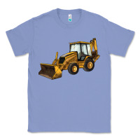 Colony Blue Backhoe Loader Truck Classic Tee - LillyAllenDesigns