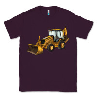 Plum Backhoe Loader Truck Classic Tee - LillyAllenDesigns