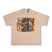 Burro western horses roses and bullskulls wıth cowhide amd serape brushstro Urban Heavy Tee - Artiststas