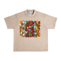 French Oak western horses roses and bullskulls wıth cowhide amd serape brushstro Urban Heavy Tee - Artiststas