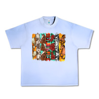 Grape Ice western horses roses and bullskulls wıth cowhide amd serape brushstro Urban Heavy Tee - Artiststas