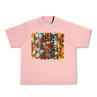 Salmon western horses roses and bullskulls wıth cowhide amd serape brushstro Urban Heavy Tee - Artiststas