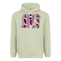 Matcha Purple Glitter Cowhide Pattern Brushstrokes Heavyweight Hoodie - Bettercallsaul