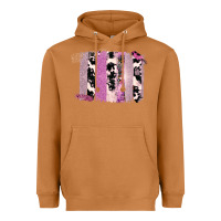 Meerkat Purple Glitter Cowhide Pattern Brushstrokes Heavyweight Hoodie - Bettercallsaul