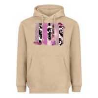 Mushroom Purple Glitter Cowhide Pattern Brushstrokes Heavyweight Hoodie - Bettercallsaul