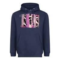 Navy Purple Glitter Cowhide Pattern Brushstrokes Heavyweight Hoodie - Bettercallsaul