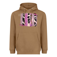 Toasted Coconut Purple Glitter Cowhide Pattern Brushstrokes Heavyweight Hoodie - Bettercallsaul