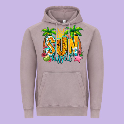 Sun Kissed Summer Vintage Hoodie Designed By Jasminsmagicworld