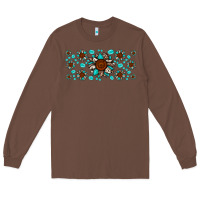 Chestnut cowhide leopard sunflower gemstone Long Sleeve Tee - JahusDesignShop