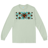 Matcha cowhide leopard sunflower gemstone Long Sleeve Tee - JahusDesignShop