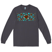 Smoke cowhide leopard sunflower gemstone Long Sleeve Tee - JahusDesignShop