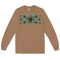 Toasted Coconut cowhide leopard sunflower gemstone Long Sleeve Tee - JahusDesignShop