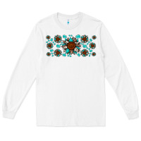White cowhide leopard sunflower gemstone Long Sleeve Tee - JahusDesignShop