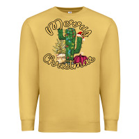 Antique Gold Merry Christmas Cactus Premium Sweatshirt - Bettercallsaul
