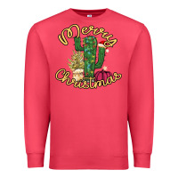 Cardinal Merry Christmas Cactus Premium Sweatshirt - Bettercallsaul