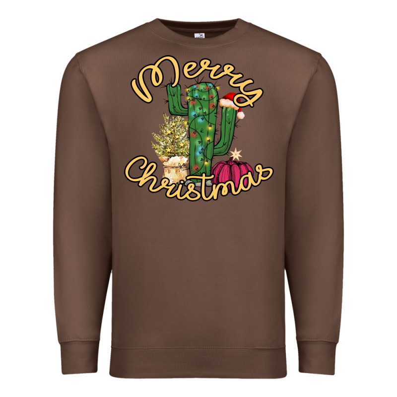 Merry Christmas Cactus Premium Sweatshirt by Bettercallsaul | Teevron