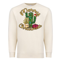 Sandshell Merry Christmas Cactus Premium Sweatshirt - Bettercallsaul