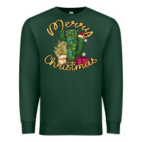 Sports Green Merry Christmas Cactus Premium Sweatshirt - Bettercallsaul