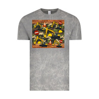 Cloud Rock excavator camouflage Vintage Tee - Artiststas