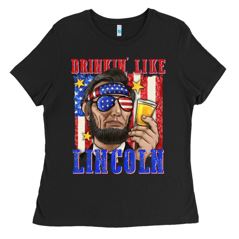 Drinking Like Lincoln Ladies Tee by texasbilliewilder | Teevron