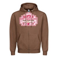 Chestnut santas hot chocolate Zipper Hoodie - MaliasSmallBusiness